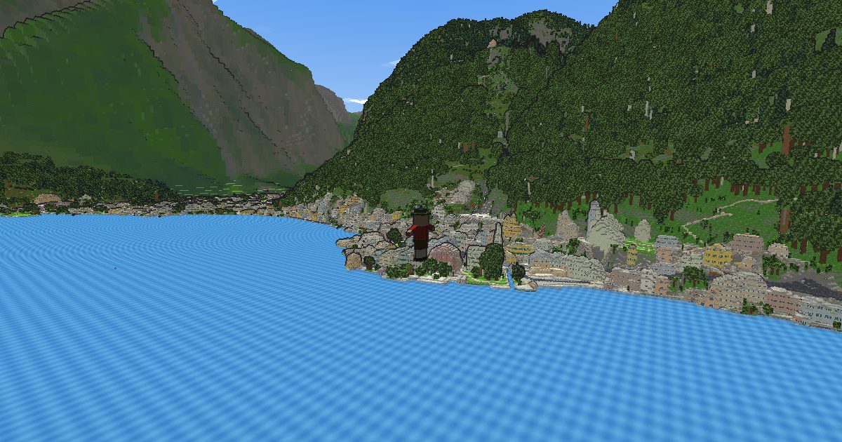Hallstatt am Hallstätter See als Blockwelt